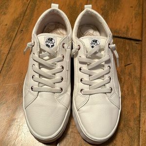 ROXY leather white platform sneakers